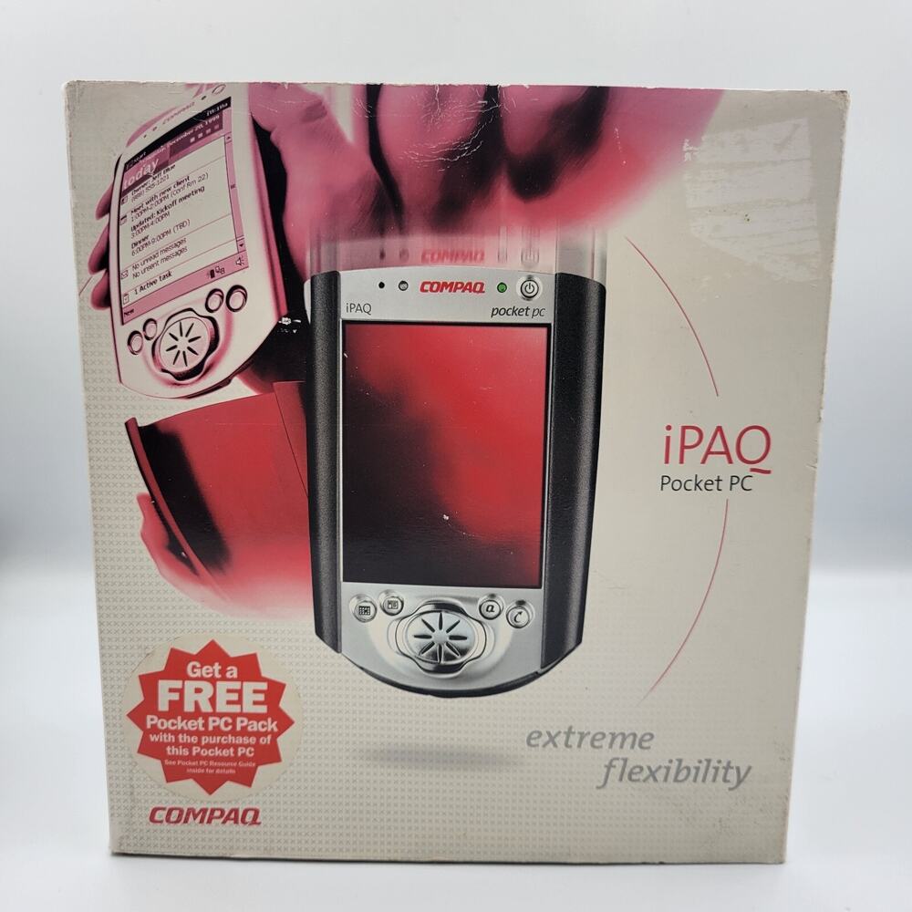 NEW COMPAQ HP iPAQ H3670 POCKET PC COLOR DISPLAY 64MB RAM US WINDOWS MOBILE PDA